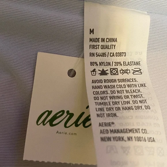 aerie women medium Floral Ruffle Bikini Set - Blue & Green purple multi - Picture 4 of 5